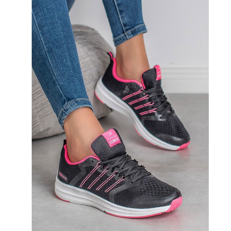 Ax Boxing Zapatos deportivos ligeros negro rosa 2