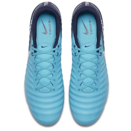Nike Tiempo Ligera Iv Fg M 897744-414 botas de fútbol azul 1