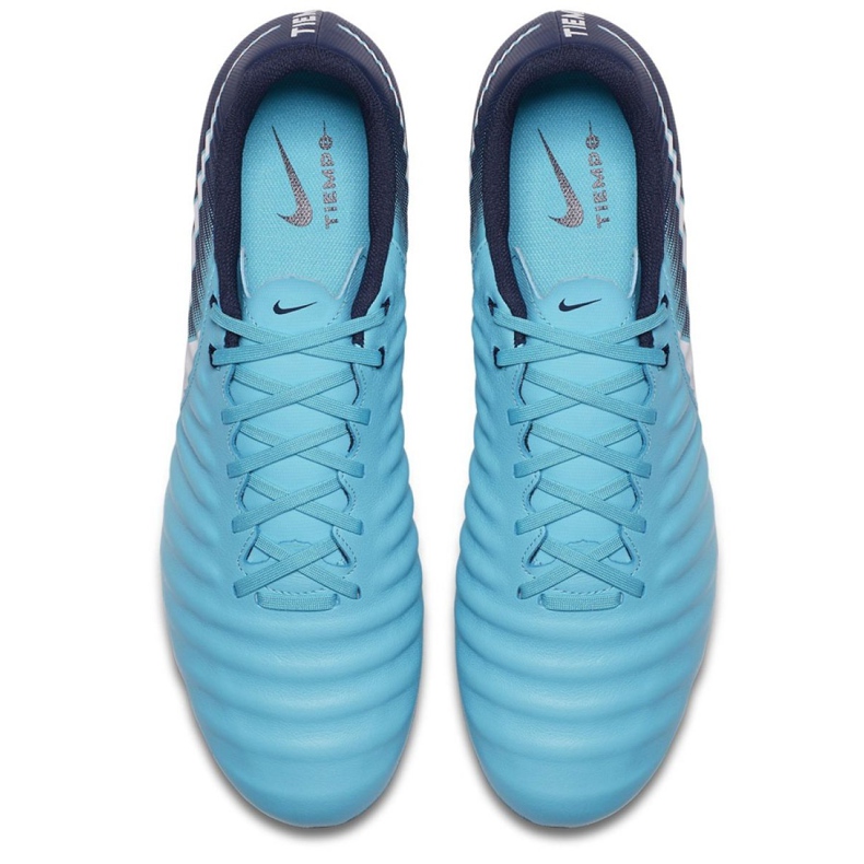 Nike Tiempo Ligera Iv Fg M 897744-414 botas de fútbol azul 1