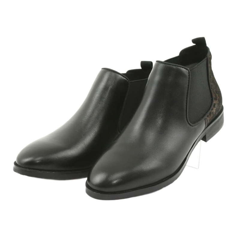 Caprice Botas de cuero para mujeres 25327 negro 3