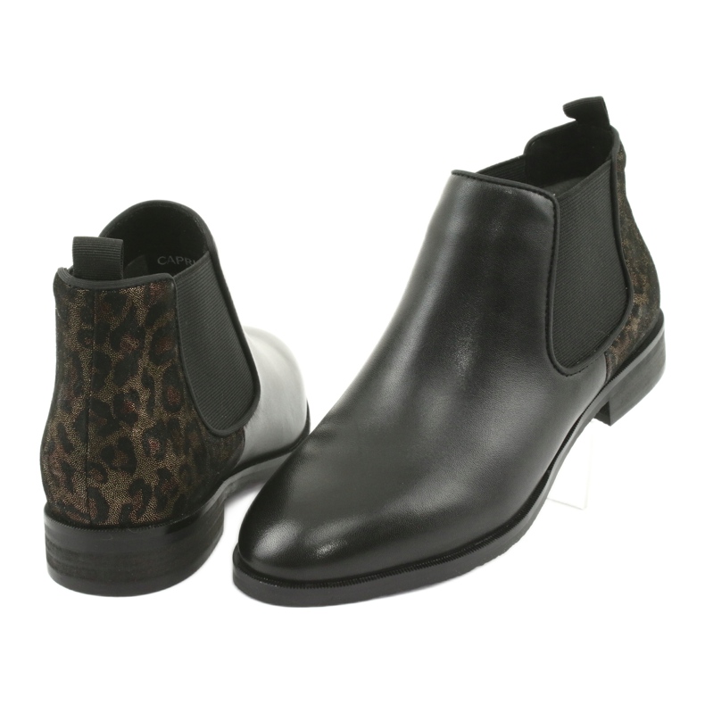 Caprice Botas de cuero para mujeres 25327 negro 4