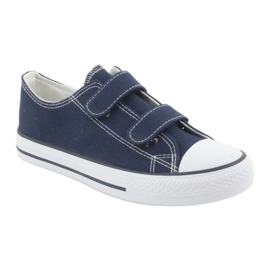 Atletico Deportivas velcro azul marino blanco 1
