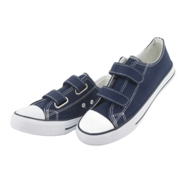Atletico Deportivas velcro azul marino blanco 3