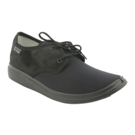 Zapatos de mujer befado pu 990D001 negro azul marino 2