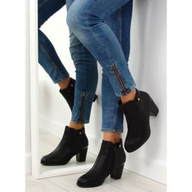 Botas negras de tacón F167 Black negro 4