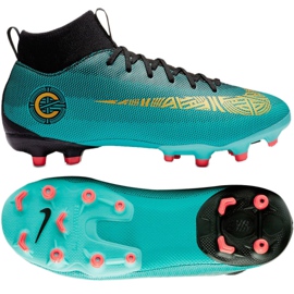 Zapatos de fútbol Nike Mercurial Superfly 6 Academy Gs CR7 Mg Jr AJ3111-390 azul 3