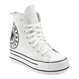 Deportivas cuña blancas W09 blanco 1