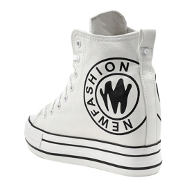 Deportivas cuña blancas W09 blanco 4