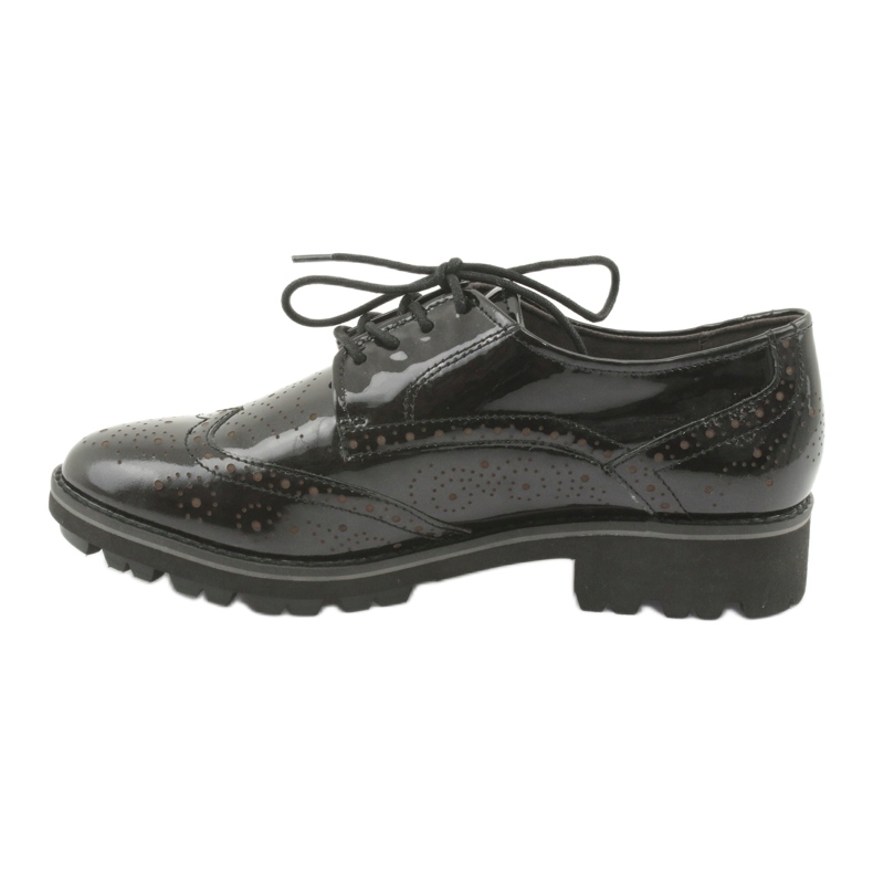 Zapatos oxford con cordones Caprice 23701 negro multicolor 2