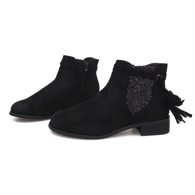 Botines de ante Jodhpur W132 Negro 2 Botines de ante Jodhpur W132 Negro 2
