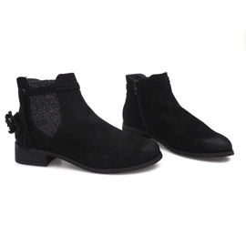 Botines de ante Jodhpur W132 Negro 1