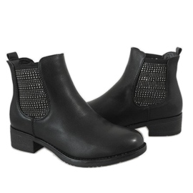 Kayla Shoes Botas negras de tacones altos aislantes 88053 negro 4
