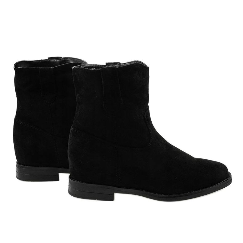 Botas sin cordones de ante negro NC837 2