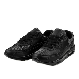 Zapatillas deportivas negras sneakers B306A-61S negro 2