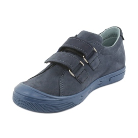 Zapatos niño velcro Mazurek 1267 azul marino 2