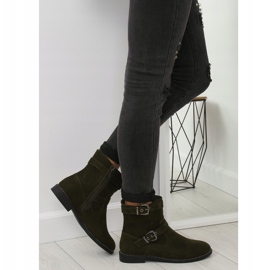 Botas planas verdes MB188-266 Verde 1 Botas planas verdes MB188-266 Verde 1