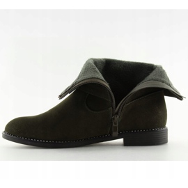 Botas planas verdes MB188-266 Verde 2 Botas planas verdes MB188-266 Verde 2