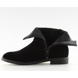 Botas planas negras MB188-266 Black negro 2