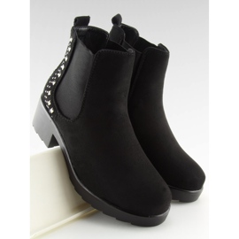 Botines Chelsea negros con tachuelas Z175 Negro 3