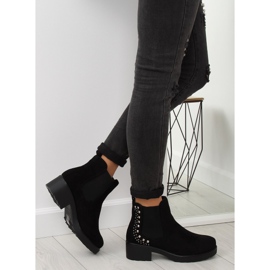 Botines Chelsea negros con tachuelas Z175 Negro 6