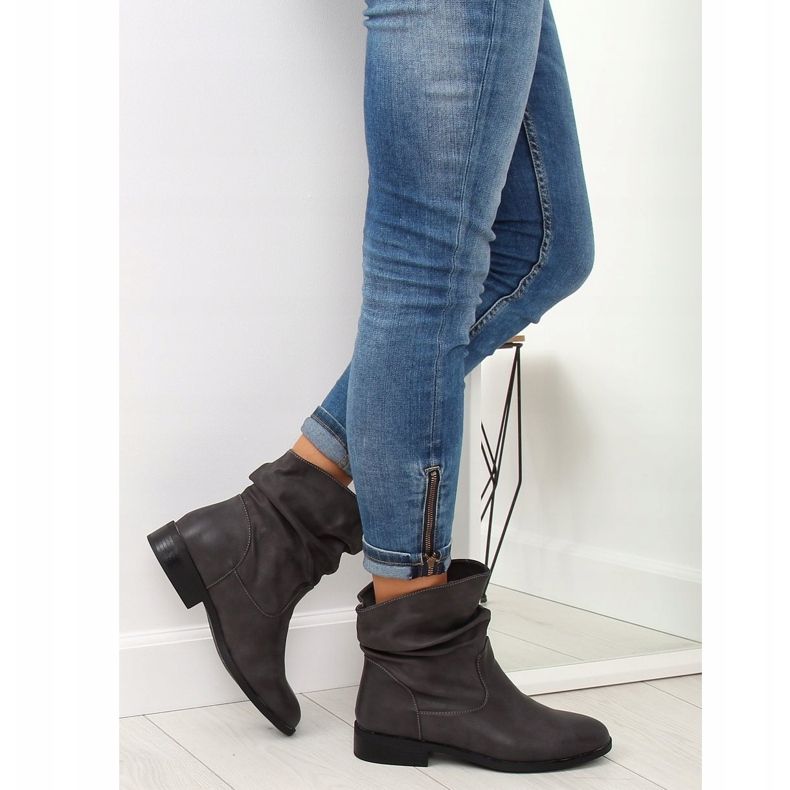 Gris Botas grises de mujer 1127-PA Gris 1