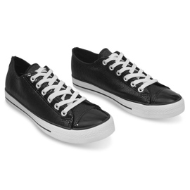 Zapatillas Deportivas Cuero Ydb Negro 1