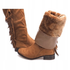 Botas Cálidas Ante Boho B13H Camel marrón 1