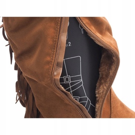 Botas Cálidas Ante Boho B13H Camel marrón 5