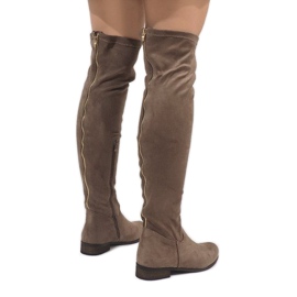 Botas taupe para mujer 3037-49 multicolor 5
