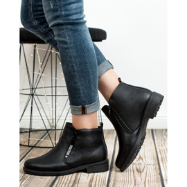 SHELOVET Botas negras clásicas negro 3