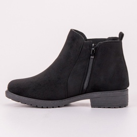 SHELOVET Botines de ante negro 4