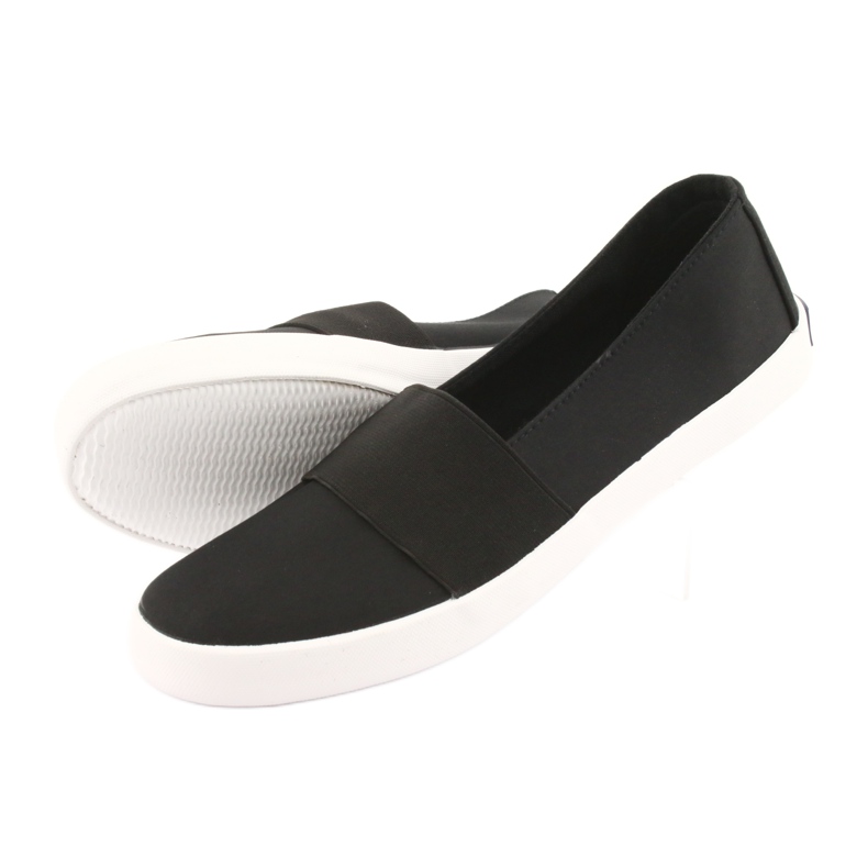 Zapatillas slip-on negras American Club negro 5