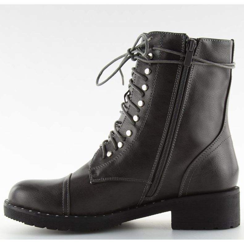 Botas grises con tachuelas gris B0-193 Gris 2