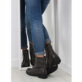 Botas grises con tachuelas gris B0-193 Gris 3