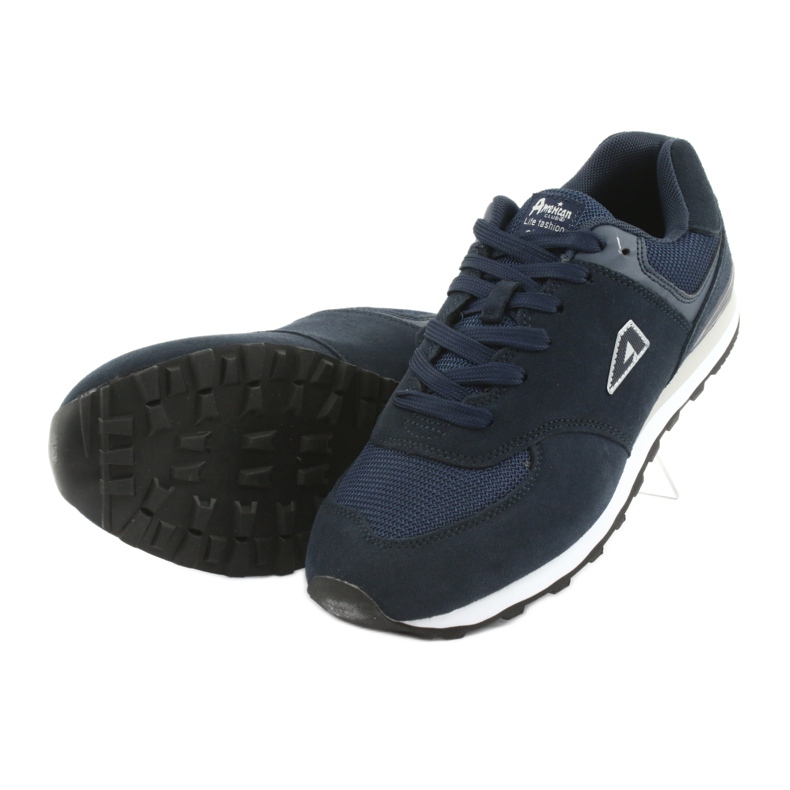Zapatillas deportivas de jogging American Club HA27 azul marino 4