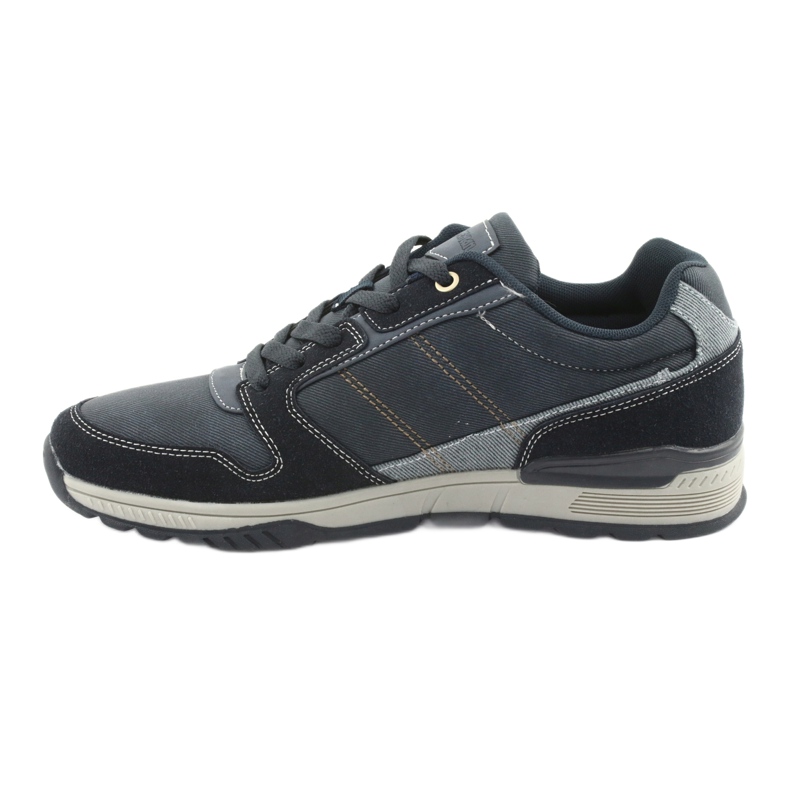 Zapatillas deportivas American Club AA08 azul marino gris 2