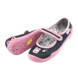 Calzado infantil befado 114X352 azul marino rosado 5
