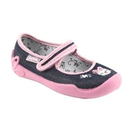 Calzado infantil befado 114X352 azul marino rosado gris 1