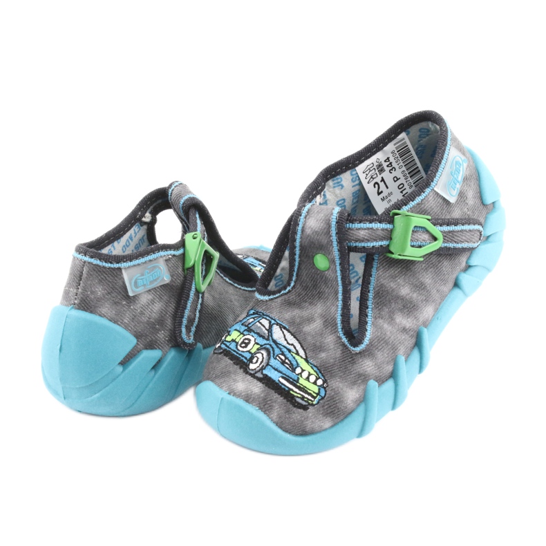 Calzado infantil befado 110P344 azul gris 4