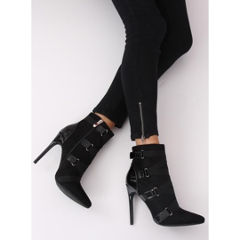 Negro Botas con alfiler negro BKKX1150 Negro 2 Negro Botas con alfiler negro BKKX1150 Negro 2