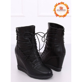 Black HX301 Botas de cuña negras negro 1