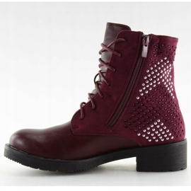 Botas FC-H65 Wine granate para mujer rojo 1