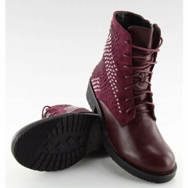 Botas FC-H65 Wine granate para mujer rojo 2