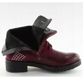 Botas FC-H65 Wine granate para mujer rojo 4