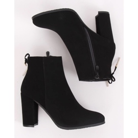 Elegantes botas negras de tacón alto NS055P Black negro 3