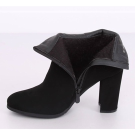 Elegantes botas negras de tacón alto NS055P Black negro 2