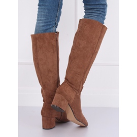 Tacones marrones YQ218P Camel marrón 3