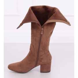 Tacones marrones YQ218P Camel marrón 4