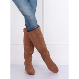 Tacones marrones YQ218P Camel marrón 6