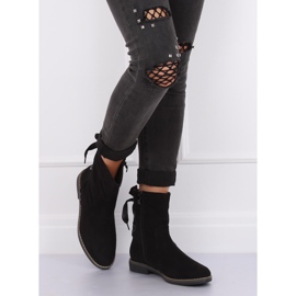 Tacones negros planos 5696 Black 1